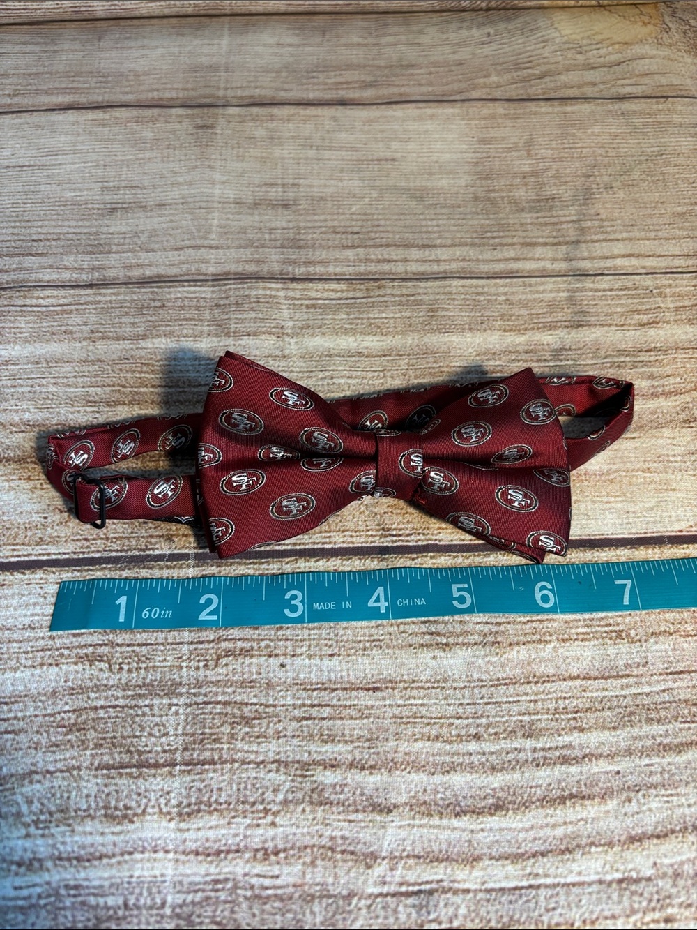 NFL San Francisco 49ers Burgundy Adjustable Bow Tie
